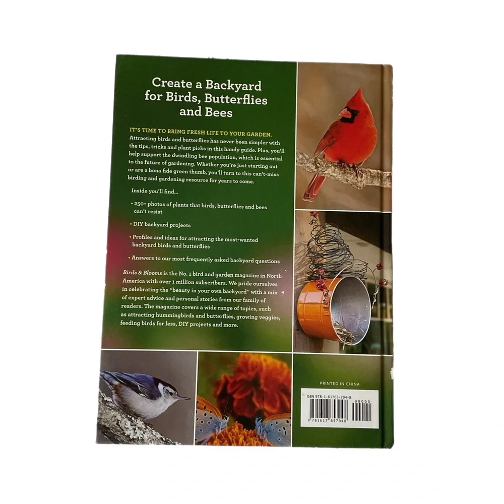 Gardening for Birds, Butterflies & Bees  Coffee Table Book Plant Garden Designs